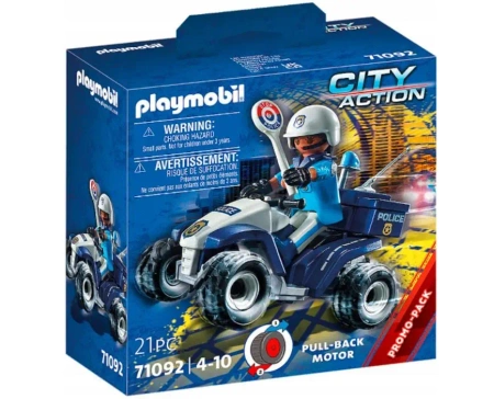Zestaw z figurką City Action 71092 Policyjny Speed Quad - Playmobil
