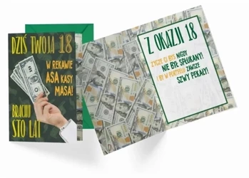 Karnet B6 PR-399 Urodziny 18 - Kukartka