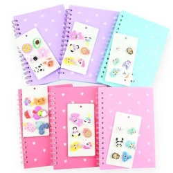 Notes na spirali z przypinkami MIX - Robe