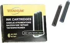 Naboje atramentowe 6 sztuk czarne