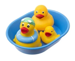 Zwierzątka do kąpieli w wanience 3szt - Tullo