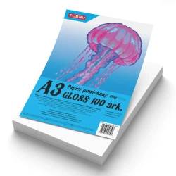 Papier powlekany kredowany A3 150g gloss 100 ark - Tobby