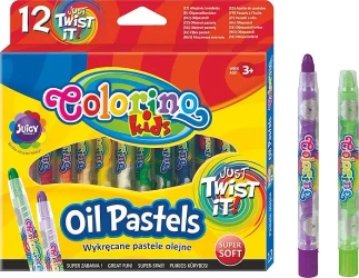 Pastele Colorino Kids olejne wykręcane 12 kolorów - PATIO