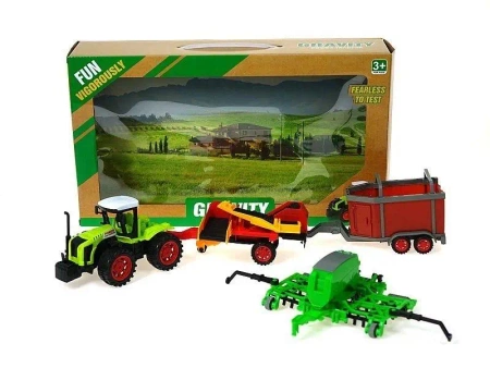 Traktor z maszynami rolniczymi napęd na kolo - ADAR