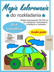 Magia kolorowania do rozkładania. Dla chłopca - Agnieszka Wileńska