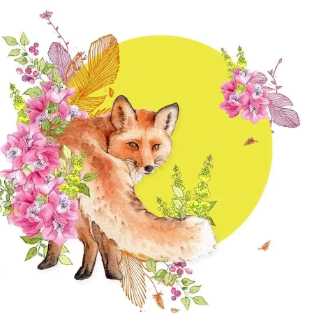 Karnet Swarovski kwadrat CL2005 Lis - Clear Creations