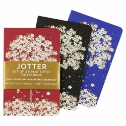 Notatniki Jotter Spadające Kwiaty 9x14cm (3szt) - Peter Pauper Press