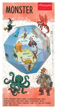 Globus 3D do składania - Potwory - praca zbiorowa