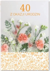 Kartka okolicznościowa Urodziny 40 - Trend