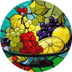 Malowanie po numerach - Owocowy zestaw 33cm - Ideyka