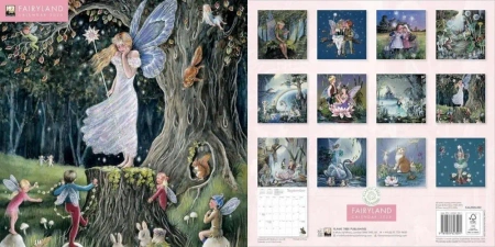 Kalendarz 2026 ścienny Wróżki Jean &Ron Henry Wall - Flame Tree