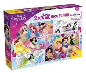 Puzzle dwustronne maxi 2 x 24 Princess - Lisciani