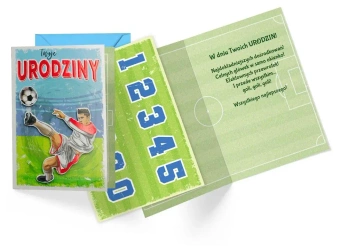 Karnet B6 Urodziny dziecięce (wymienne cyfry) - Kukartka