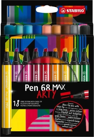 Flamaster Pen 68 Max Arty 18szt - Stabilo