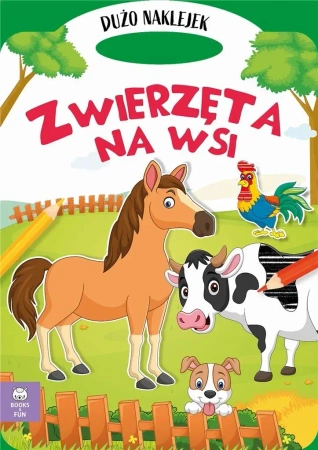 Teczka zwierzęta na wsi z podójnymi naklejkami - Opracowanie zbiorowe