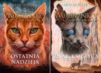 Wojownicy. Omen Gwiazd Tom 1-6 Erin Hunter PAKIET KOTY - Hunter Erin