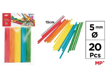 Patyczki drewniane kolorowe 5mm 20szt - MP Main Paper