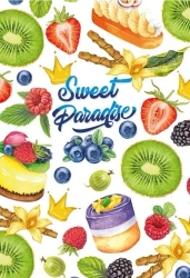 Notatnik ozdobny 143x210/80K kratka Owoce - Fresh