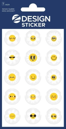 Naklejki błyszczące - kwiatki - Zdesign