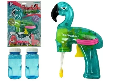 Pistolet do baniek mydlanych flaming niebieski - Leantoys