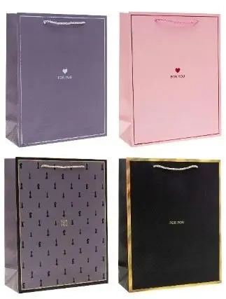 Torebka prezentowa 26x32x10cm mix ROZETTE