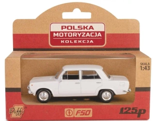 Kolekcja PRL Fiat 125p biały - Daffi