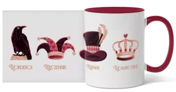 Kubek pionki szachów, Bez serca, 330 ml