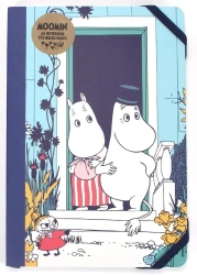 Muminki Notatnik A5 z gumką Mama, Tata i Mała Mi - Half Moon Bay