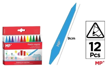 Kredki woskowe dwustronne 12 kolorów - MP Main Paper