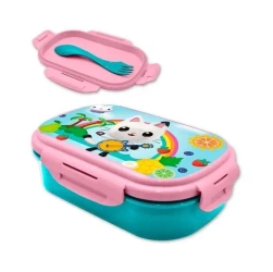 Śniadaniówka ze sztućcami Koci Domek Gabi - Kids Euroswan