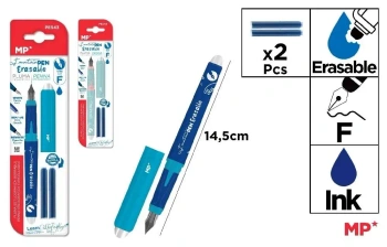 Pióro wymazywalne na naboje + wkłady wymazywalne - MP Main Paper