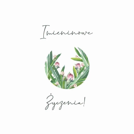 Karnet Swarovski kwadrat CL4014_PO Imieniny - Clear Creations