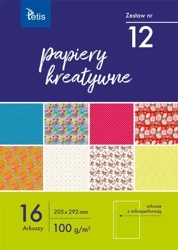 Papiery kreatywne A4/16K zestaw 11 - Tetis
