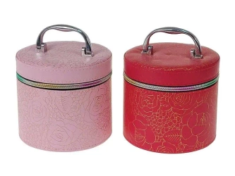 Kuferek S z lusterkiem na zamek 14x13x14cm MIX - ADAR