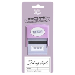 Pieczątka z napisem - The Best - Be-Happy Gifts