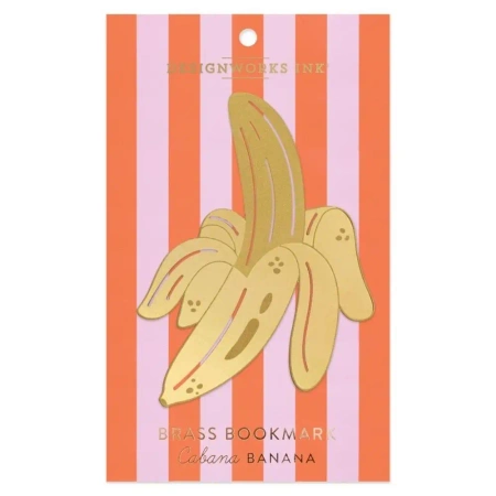 Metalowa zakładka do książek duża - cabana banana - Designworks Ink