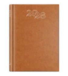 Kalendarz 2026 A5 dzienny standard brązowy - Edycja Świętego Pawła