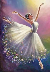 Diamentowa Mozaika Baletnica Prima balerina NO-1005272 - Norimpex