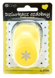 Dziurkacz ozdobny 2,5cm śnieżynka MIX - Dalprint dpCraft