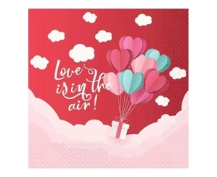 Serwetki Love 33x33cm 20szt - Godan