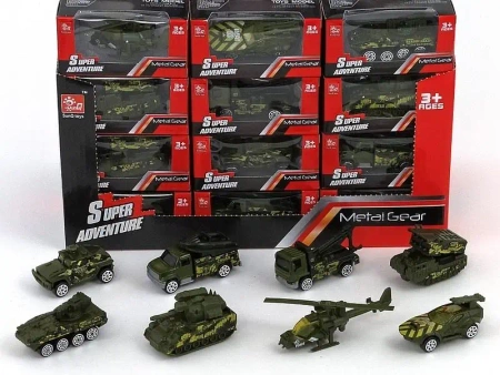 Pojazd wojskowy metalowy 1:64 MIX - ADAR