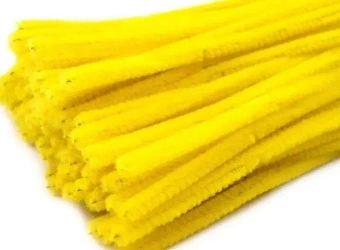 Druciki kreatywne żółte 40szt - Brewis