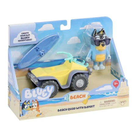 Bluey. Zestaw. Pojazd plażowy - TM Toys