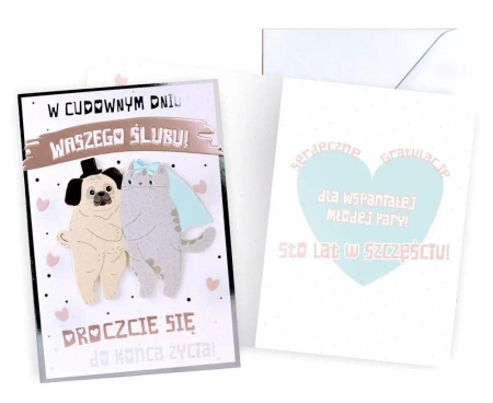 Karnet B6 Ślub - Kukartka