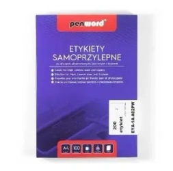 Etykiety samoprzylepne A4/100K 2x210x148mm - Penword