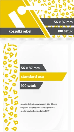 Koszulki na karty Rebel (56x87 mm) Light Crater 100 sztuk