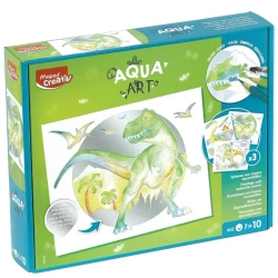 Aqua Art obrazy akwarelowe motyw dinozaury Creativ - Maped
