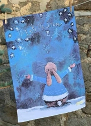 Ręcznik kuchenny Pada śnieg Święta - Alex Clark