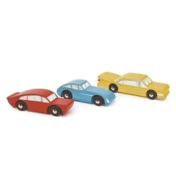Samochody Retro drewniane 3szt - Tender Leaf Toys