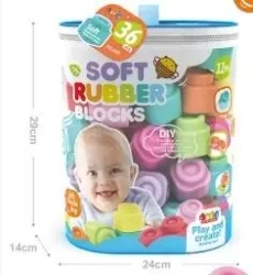 Klocki miękkie 36szt